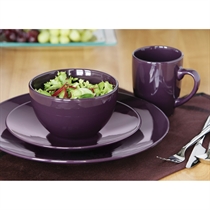 Unbranded 16 Piece Domus Dinner Set, Purple