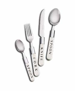 16 Piece Script Cutlery Set