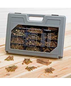 1700 Pieces Deluxe Chipboard Screw Set