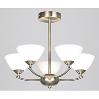 Unbranded 1733 5AB - 5 Light Antique Brass Ceiling Light