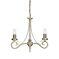 Unbranded 180 3SB - 3 Light Satin Brass Hanging Light