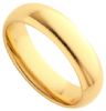 18k Yellow Gold 6mm Court Wedding Band