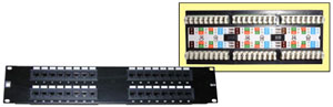 19`` CAT5e 2U 32 Port RJ-45 Patch Panel