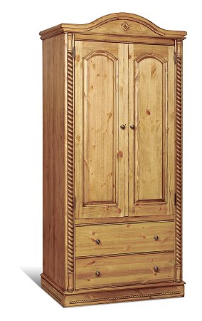 2 Drawer Double Wardrobe - Chateau