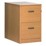 2 Drawer Filing Cabinet - Beech