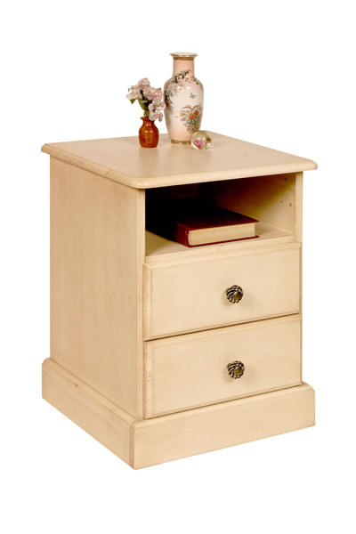 2 Drawer Open Top Bedside - Jasmine