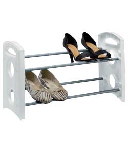 Unbranded 2 Tier Plastic Shoe Rack