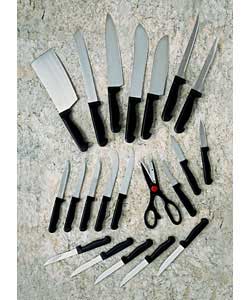 Cleaver. Vegetable knife. Jap Chefs knife. Chefs knife. Utility knife Butchers knife. Paring knife. 