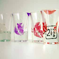 21st Birthday Lip Shot Glasses