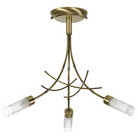 Unbranded 2283 3AB - 3 Light Antique Brass Ceiling Light