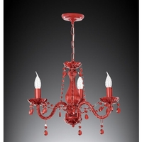 Unbranded 2333 3RE - 3 Light Red Chandelier