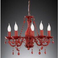 Unbranded 2335 5RE - 5 Light Red Chandelier