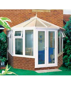 3.21m x 2.88m 2 Vent Victorian Dwarf Wall Conservatory