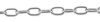 3/4 inch internal link length oval chain, chrome plated on brass. Sold and priced in metres.