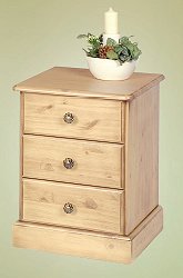 3 drawer bedside cabinet - Carlton