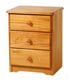 3 Drawer Bedside Cabinet