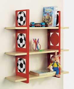 3 Shelf Unit - Football Red