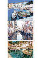 Three 1 000-piece jigsaws featuring enchanting boats bobbing gently at their moorings. Each