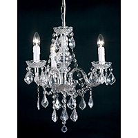 Unbranded 308 3CL - 3 Light Clear Chandelier