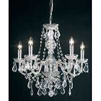 Unbranded 308 5CL - 5 Light Clear Chandelier