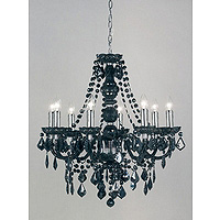 Unbranded 308 8BL - 8 Light Black Chandelier