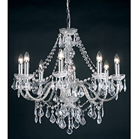 Unbranded 308 8CL - 8 Light Clear Chandelier