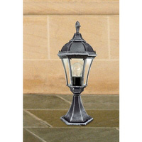 Unbranded 3566 - Black and Silver Pedestal Light