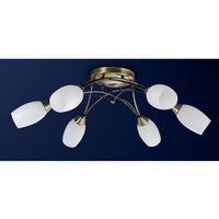 Unbranded 366 6AB - 6 Light Antique Brass Ceiling Light