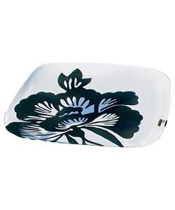 4 Pack Black Floral Side Plates