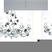 Unbranded 4061 8SIL - 8 Light Antique Silver Hanging Light