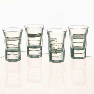 40th Birthday Tally Shot Glasses