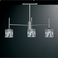 Unbranded 4343 3 - 3 Light Satin Silver Ceiling Light