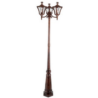 Unbranded 4929 3BR - Rustic Brown Post Light