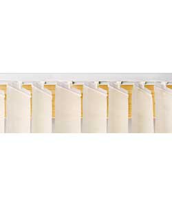 100 polyester.Slat width 3.5in.Enough for a 4ft/122cm wide vertical blind.Easily trimmed to size. Sp