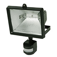 500W Security Floodlight PIR Black