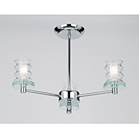 Unbranded 507 3CH - 3 Light Polished Chrome Ceiling Light