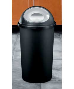 50L Black Plastic Bullet Bin