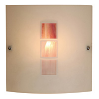 Unbranded 511 PI - Pink and Glass Flush Light