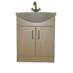 550mm Rigid Beech Vanity Unit With Ceramic Basin