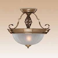 Unbranded 55196AB - Antique Brass Semi Flush Light