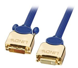 5m Premium Gold DVI-D Dual Link Extension Cable