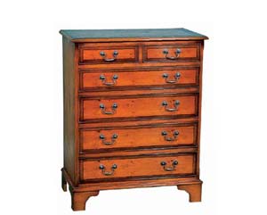 6 drawer split chest