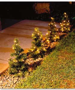 6 Mini Pre-lit Multi Function Pathway Trees