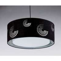 Unbranded 6050BK - Black Suede Pendant Shade