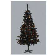 Unbranded 6ft Black Pre-Lit Tree