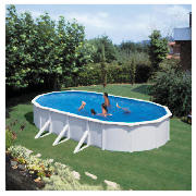 Unbranded 7.3 Steel Wall Oval Pool