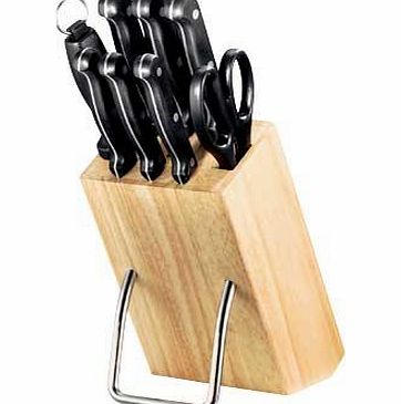 Unbranded 8 Piece Wooden Knife Block Set