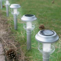 8 S/Steel Solar Lights