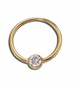 9ct Gold Cubic Zirconia Body Ring