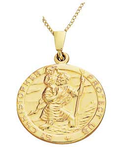 Automobile on reverse. Chain length 51cm/20in.Pendant size 21mm.